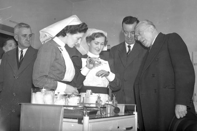 The opening of the new medical care centre at Murton Colliery in 1953.