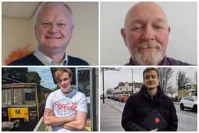 Sunderland City Council Local Election 2024 Candidates Fulwell Top: (l-r) Michael Hartnack, Kevin Lynch. Bottom: Miguel Smith, Andy Stafford.