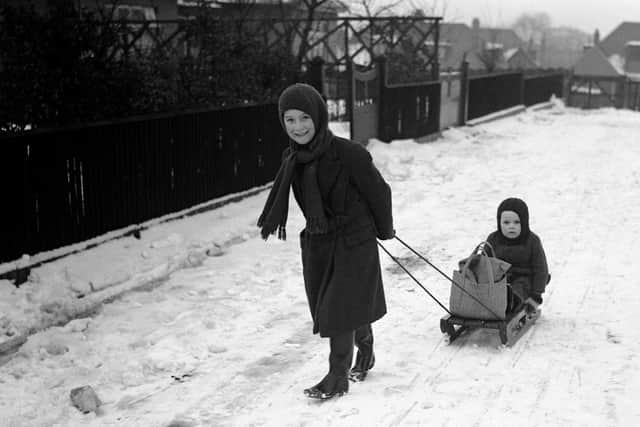 There was fun to be had for youngsters who went sledging in the snow.