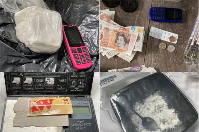 Police seized various items from the property on Frank Street.