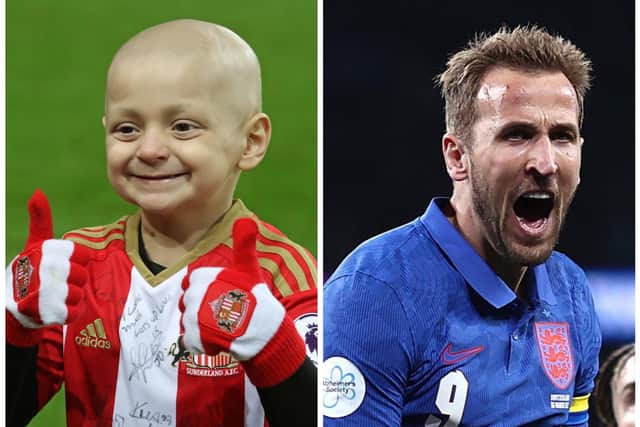 Harry Kane has donated some special prizes to a raffle for The Bradley Lowery Foundation. Getty Images.