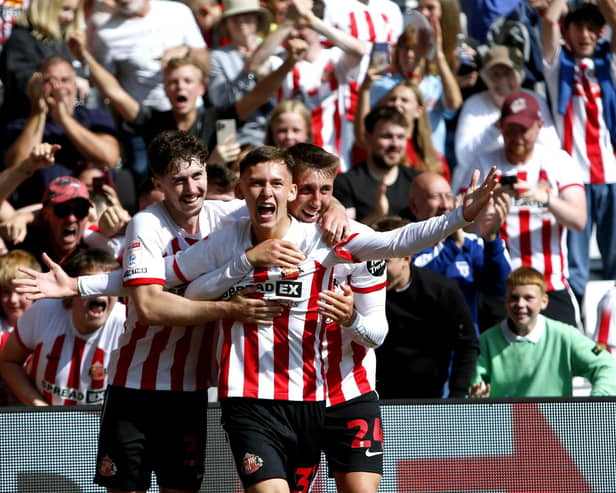 Sunderland thrashed Southampton 5-0 at the Stadium of Light with Chris Rigg netting the fifth. Will Matthews/PA Wire.