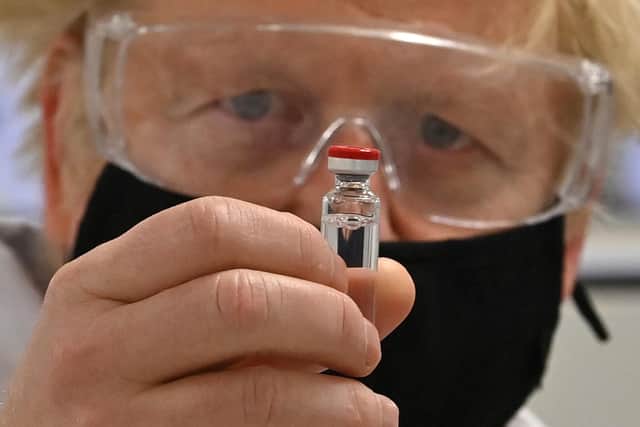 Boris Johnson has hailed the "significant milestone" as all over 50s are offered a Covid-19 vaccine. Photo: PA.