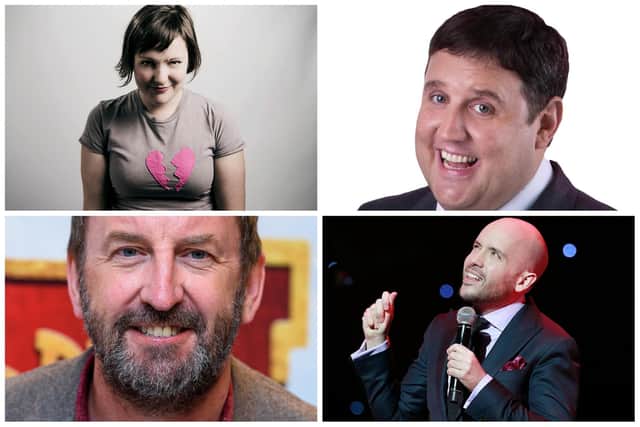 Clockwise from top left: Josie Long, Peter Kay, Tom Allen and Lee Mack are all 'graduates' of the BBC’s annual New Comedy Awards.