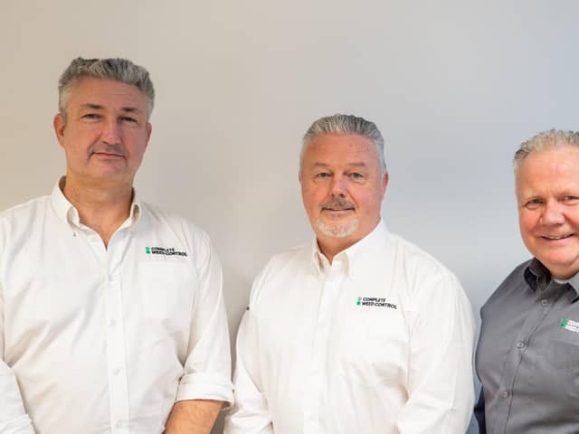 L-R, managing director Ian Graham, sales director Mark Pyrah and group sales director Simon Pannell.