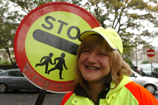 Keeping the children safe on Tunstall Road and Thornhill Terrace in 2009 was Carol Davies.