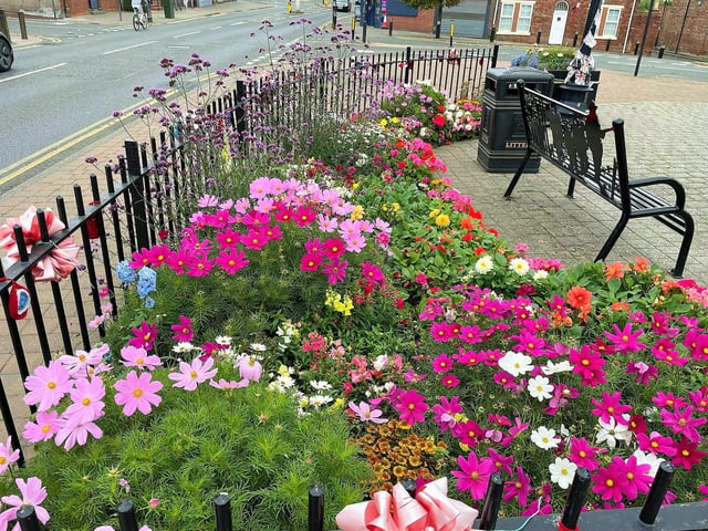 The display was created by volunteers from Southwick Village Green Preservation Society.