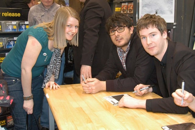 The Futureheads met fans and signed copies of their new CD at the store 14 years ago. Were you there?