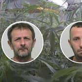 From left, Adriatik Cela, 49, and Elton Rustemi, 40, have been jailed after a raid on a cannabis farm in Easington Lane, in July.