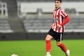 Niall Huggins playing for Sunderland Under-21s.