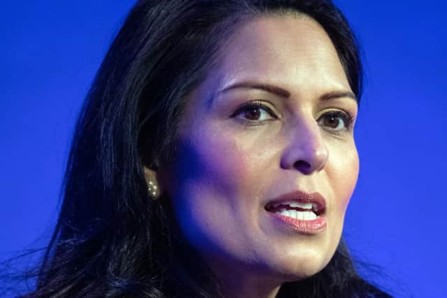 Home Secretary Priti Patel has escalated the level from “substantial” to “severe”. Picture: PA.