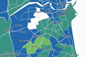 These are the areas of Sunderland with the lowest Covid-19 case rates.