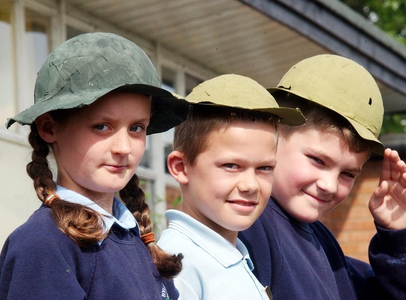 Jade Watson, Jason Handy and Dominic Smith were find out about life during the Second World War during this lesson in 2005.