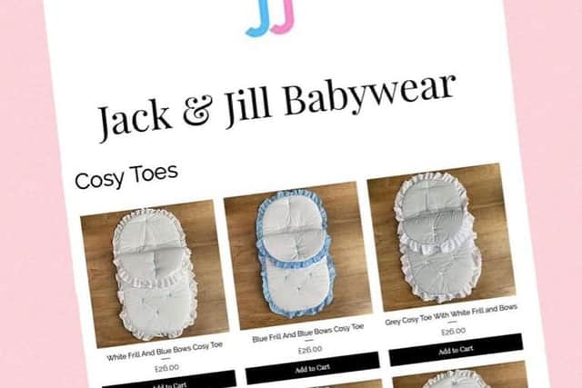 Jack and Jill Babywear usually trades in Jacky Whites Market, but during lockdown they have started successfully trading online.