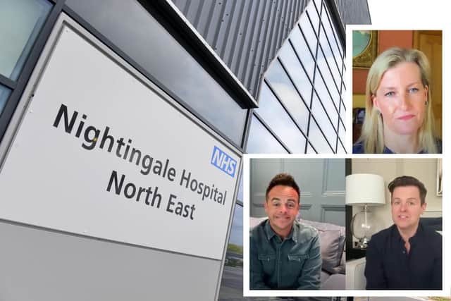 Her Royal Highness the Countess of Wessex officially opened the Nightingale Hospital with the help of North East stars Ant and Dec