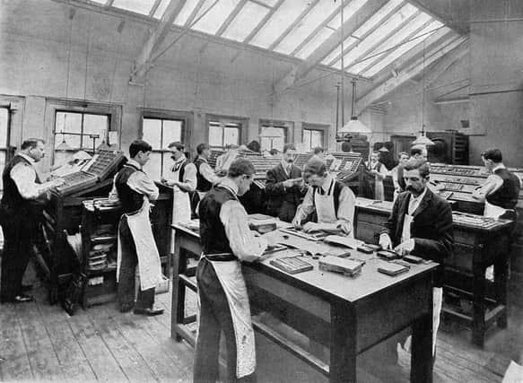Printing Department, 1905
