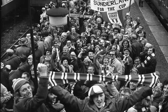 Sunderland fans ready for their big day in 1973.