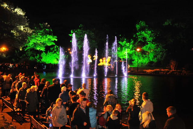 More than 1,000 were in  Roker Park to see the launch of the lights in 2012.