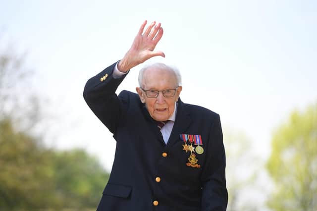 99-year-old war veteran Captain Tom Moore. Picture: Joe Giddens/PA Wire