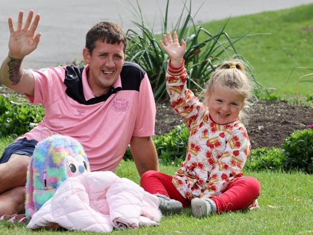 The event brought people together through music, culture and community including Rob and Lovarnie aged four.