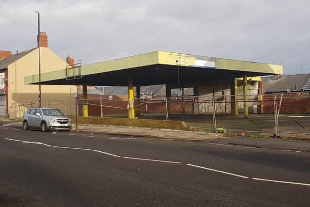 Former service station site off Ryhope Road, Sunderland, pictured in late December 2022.