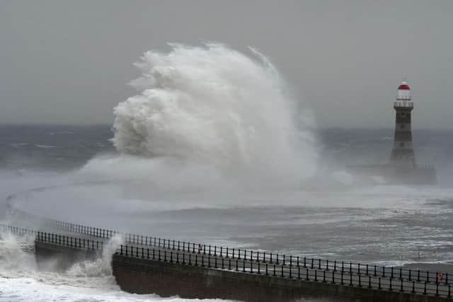 Storm Arwen brought rough seas to Roker on Saturday, November 27.