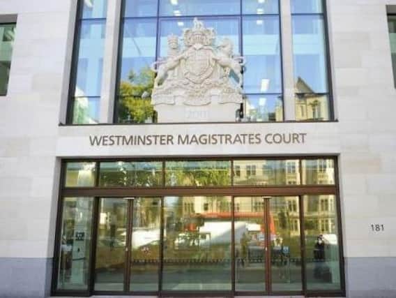Daniel John Allan appeared at Westminster Magistrates' Court