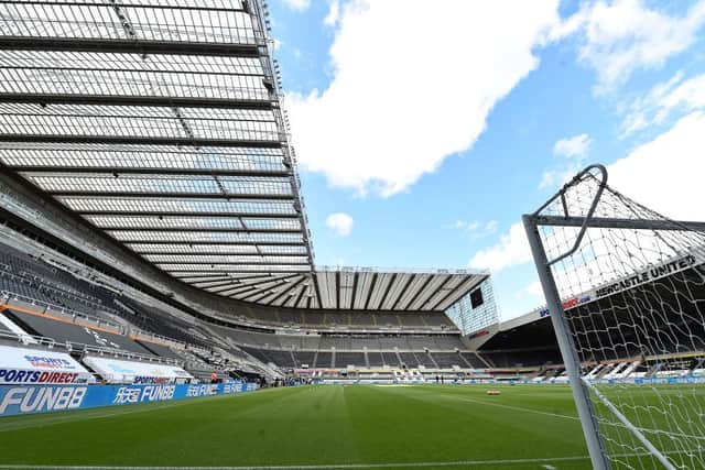 Newcastle General View during the Premier League match between Newcastle United and Liverpool FC at St. James Park on July 26, 2020 in Newcastle upon Tyne, England. (Photo by Andrew Powell/Liverpool FC via Getty Images)