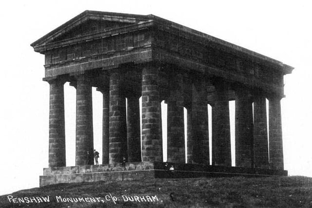 See it and you know you're almost home! Penshaw Monument, pictured in around 1920. Herrington Country Park and Penshaw Woods were nominated by Rob Kearney. Picture: Bill Hawkins/Sunderland Antiquarians.