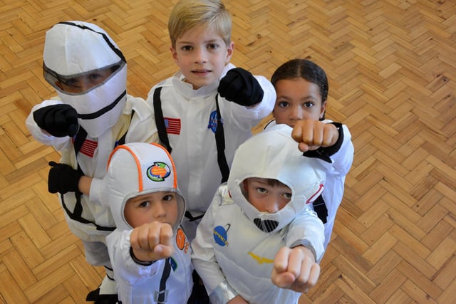 Fulwell Junior School children dressed as astronauts for the school's 110th anniversary celebrations 2 years ago.