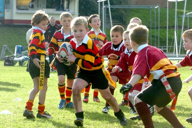 The Sunderland under-7s rugby team pictured 14 years ago. We wonder where these young athletes are now!
