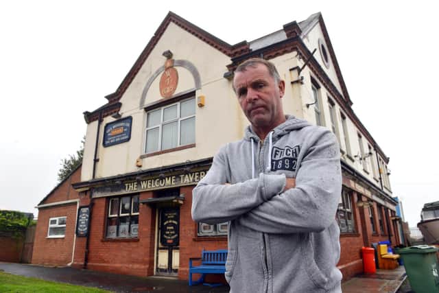 The Welcome Tavern owner Geoff Moon worries he would have to close down his business.