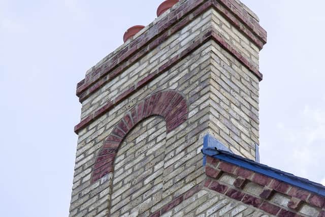 The brickwork around the chimney is superb.