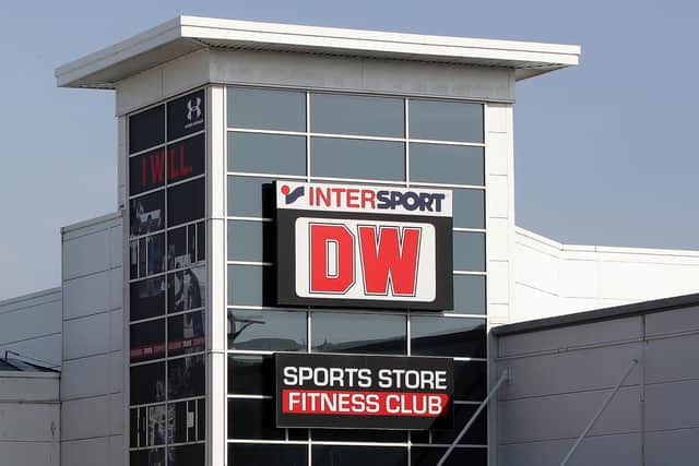 DW Sports retailer and gym group said it is to tumble into administration, with 1,700 employees at risk. Photo by Nick Potts/PA Wire.