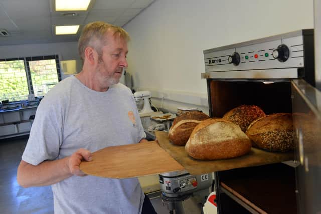 Bread & small batch bakery opens at the BIC Sunderland. Steve Welch final baking process.