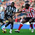 Nedum Onuoha in action for Sunderland against Newcastle United
