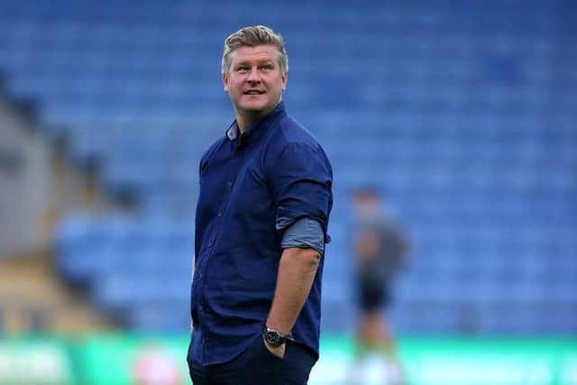 Karl Robinson, manager of Oxford United.