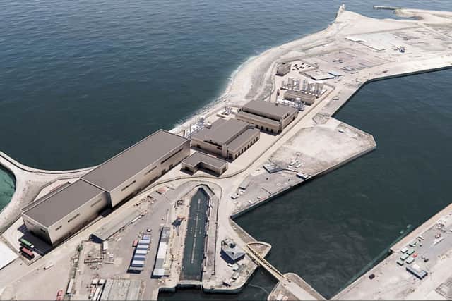 How the proposed Quantafuel recycling plant at the Port of Sunderland could look.