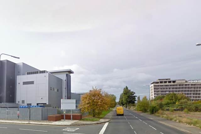 The FujifilmDiosynth Biotechnologies’s facilities in Belasis Avenue in Billingham would be used to produce the vaccine if approved. Image copyright Google Maps.