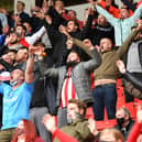 Sunderland fans inside of the Stadium of Light.