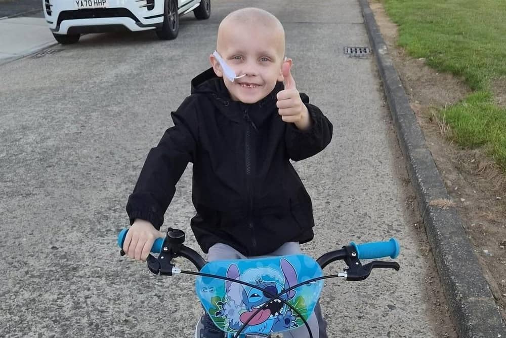 Oliver Robertson, aged six, was diagnosed with stage 4 Neuroblastoma in September 2025.