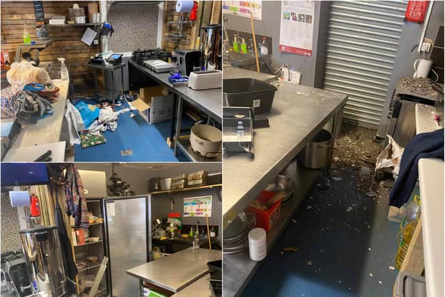 Cash, meat and a charity box were taken from The Wooden Galley in Hendon.