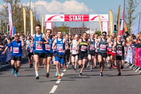 Runners at the start of the Sunderland 10k in 2019.