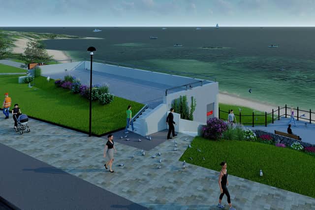 Another artistic impression of how the Bay Shelter would look.