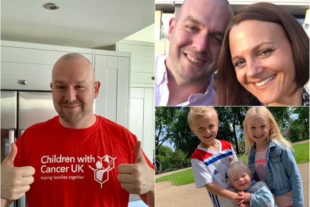 Chris Johnson is running the London Marathon for Children with Cancer UK after being diagnosed with incurable cancer.