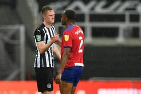 Sean Longstaff at the final whistle.