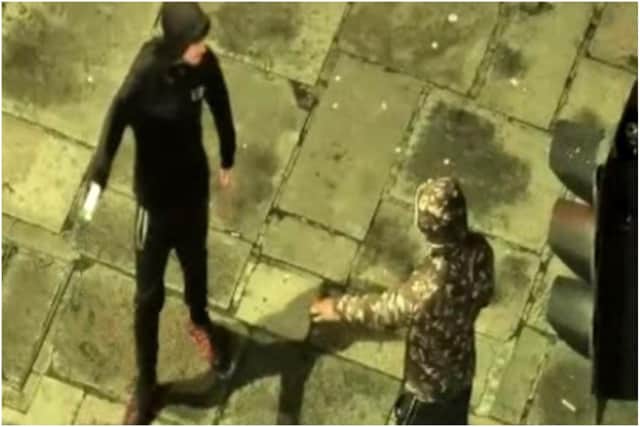 Police want to speak to the two men pictured as they investigate an assault in Sunderland.