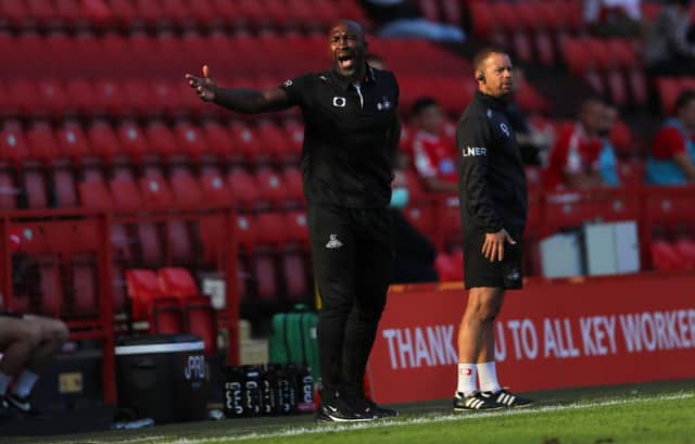 Darren Moore, manager of Doncaster Rovers.
