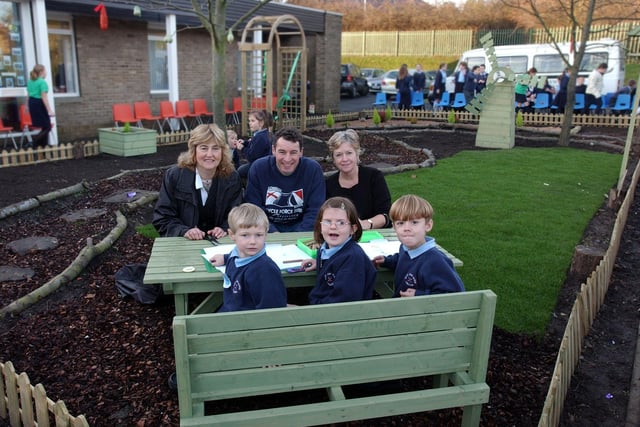 The official opening of the school's garden 13 years ago. Remember this?
