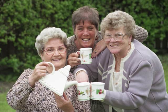 The Triangle tea tasters, from left: Joyce Dale, Carol McLaren and Sheila Middleton.